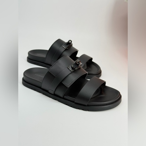 Hermes Jackson Sandals Black Size 40 EU - Picture 3 of 12